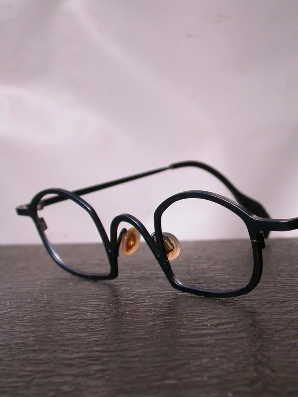 Theo Dark Blue Modern Art Eyeglasses Spectacles Frames Made in Belgium